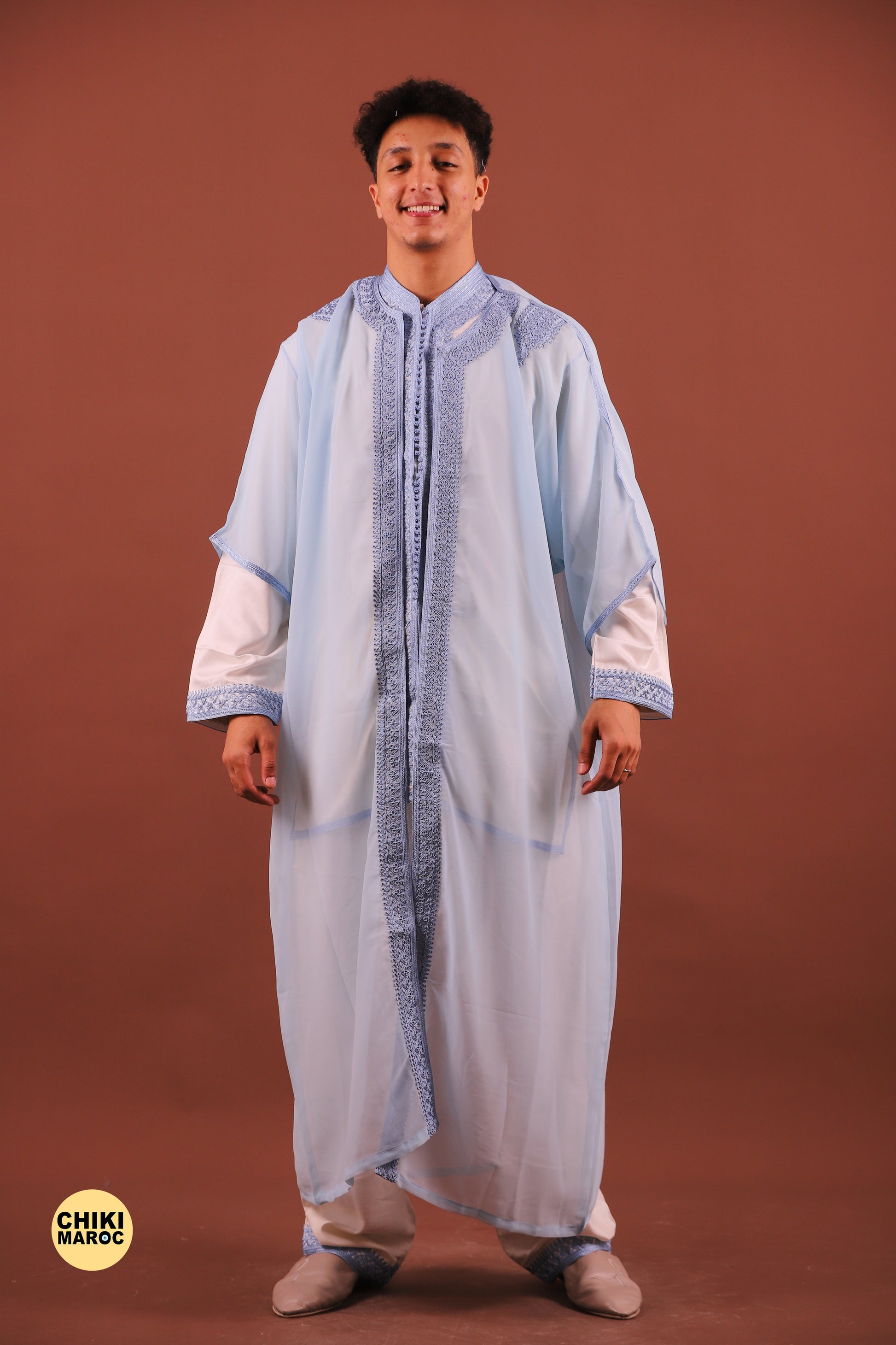 Elegant Moroccan Jabador, Islamic Wedding Dress for Men, Guest