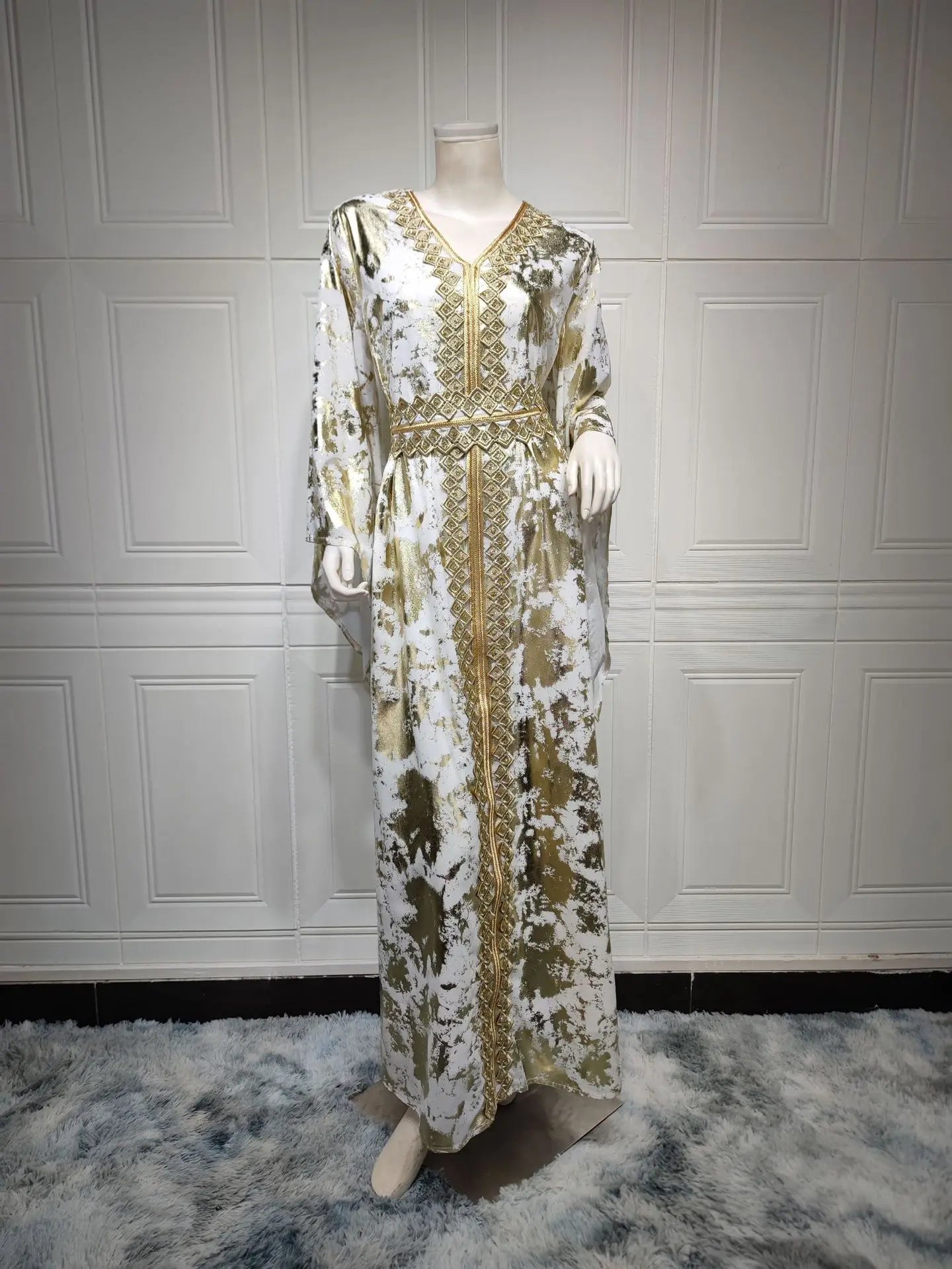 arabic women dress Dubai Arab Elegant Evening Maxi Muslim Islamic Abaya Kaftan Ramadan Islamic Women Muslim Long Sleeve