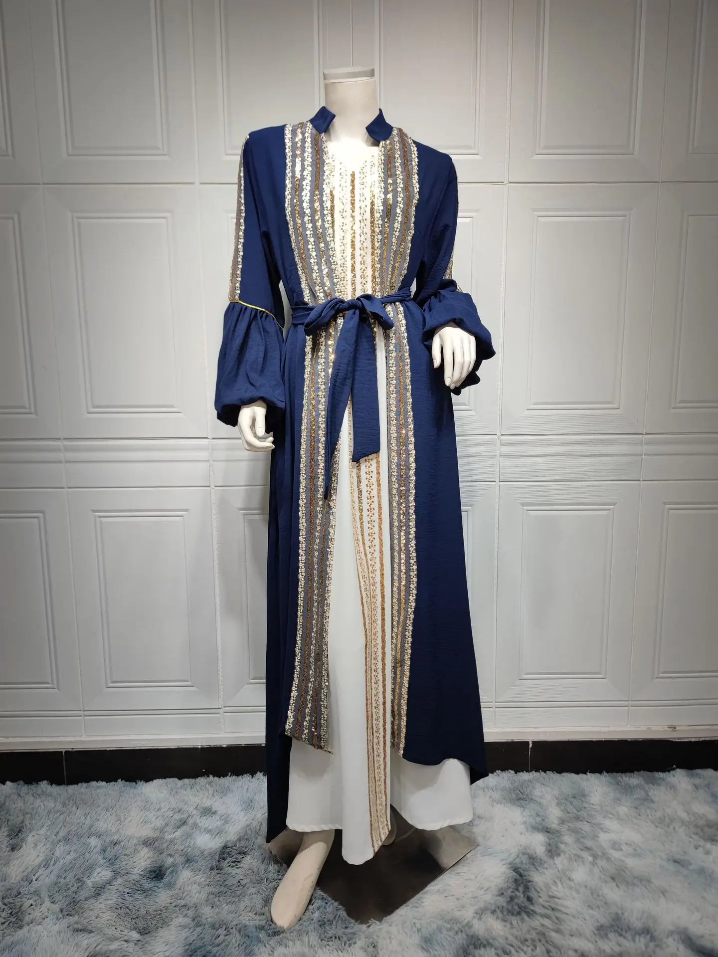 Embroidered Gown for Special Occasions, Muslim Arabic Wedding Dress for Women& Takchita Embroidered Gown for Special Occasions, Muslim Arabic Wedding Dress for Women& Takchita