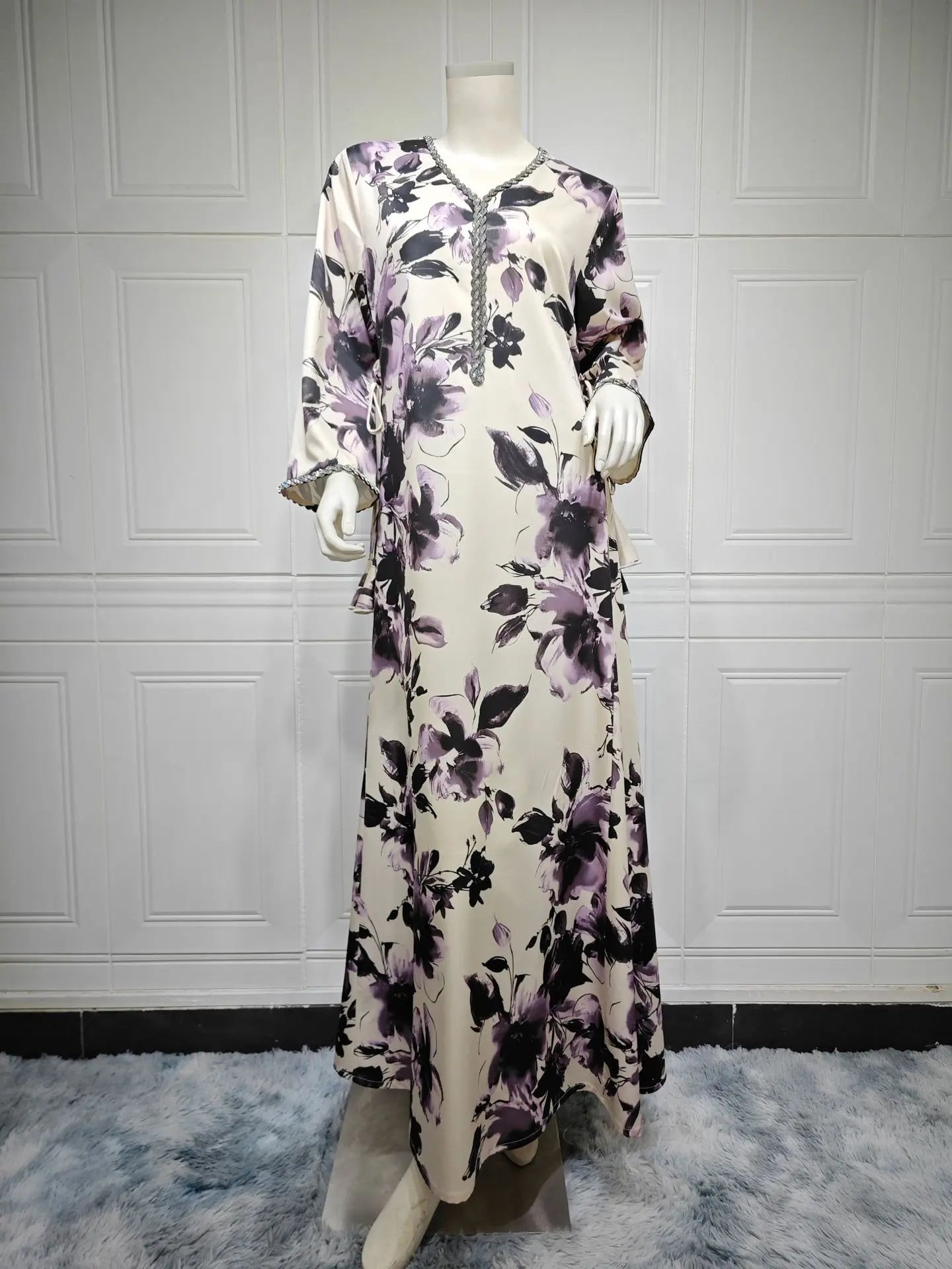 Islamic Women Printing Casual Long Dress | Traditional and Modern Abayas Islamic Women Printing Casual Long Dress | Traditional and Modern Abayas