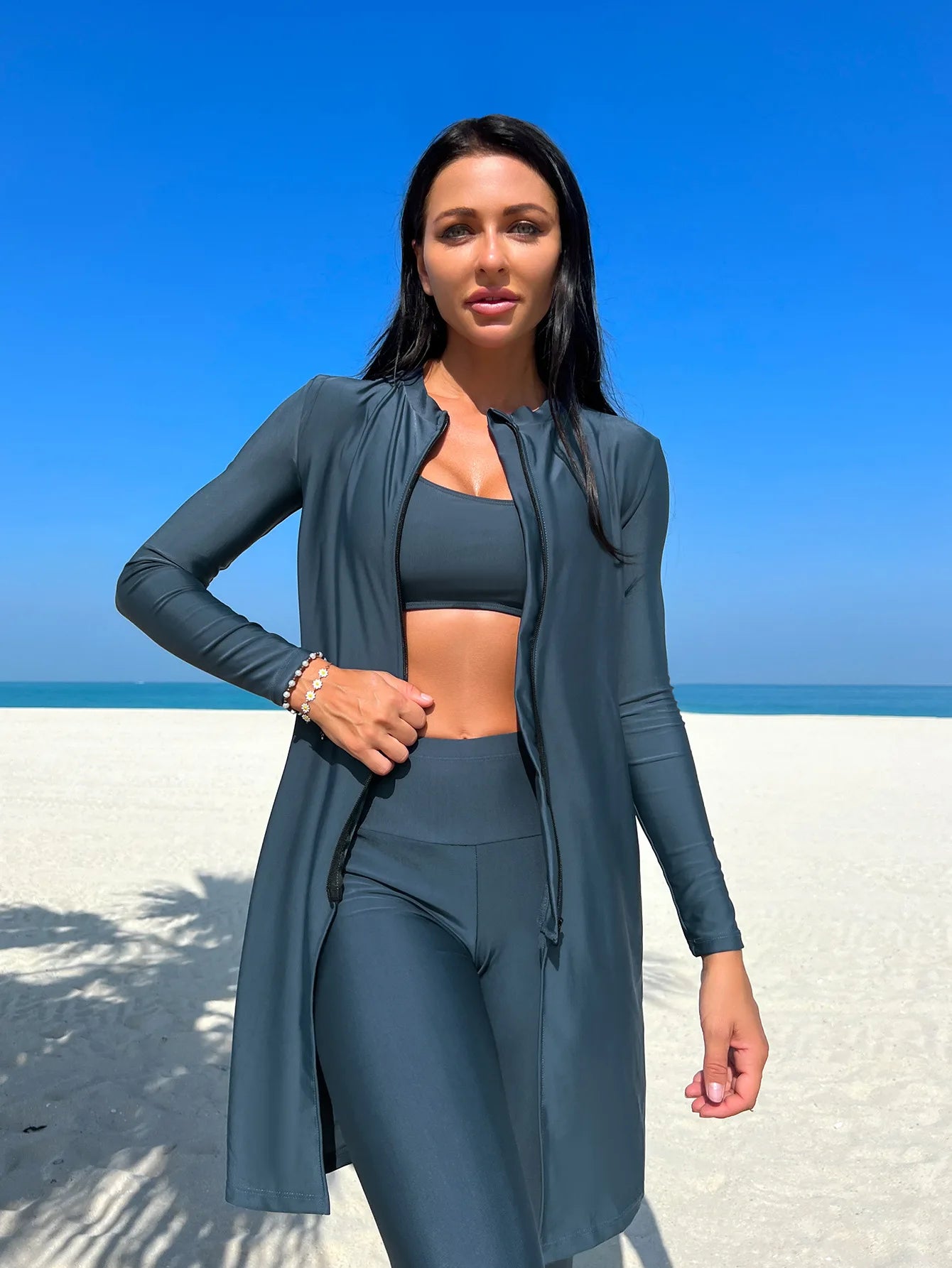 Swimwear Burkini 3pcs Comfortable Muslim Swimming Suit